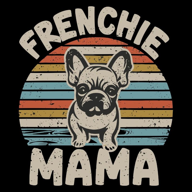 Frenchie Mama Design Classique Rétro