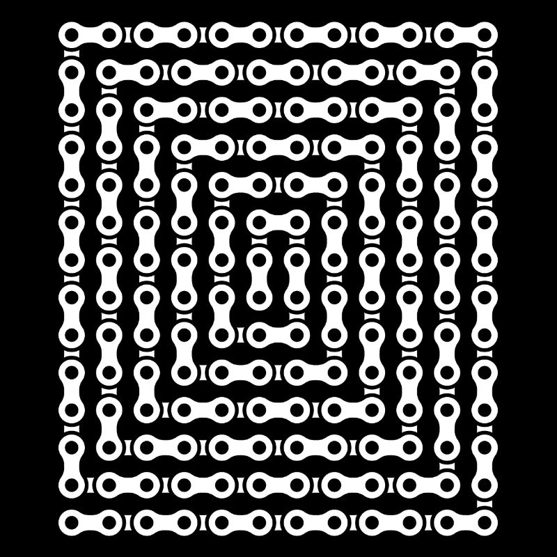 Bike Chain Maze Pattern