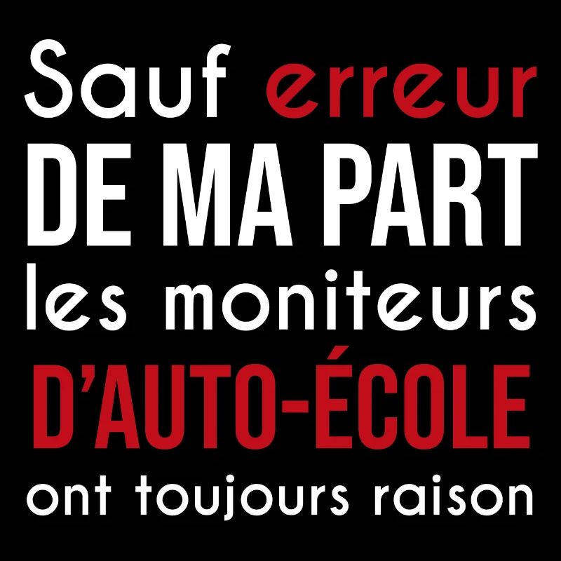 moniteur d'auto-école toujours raison