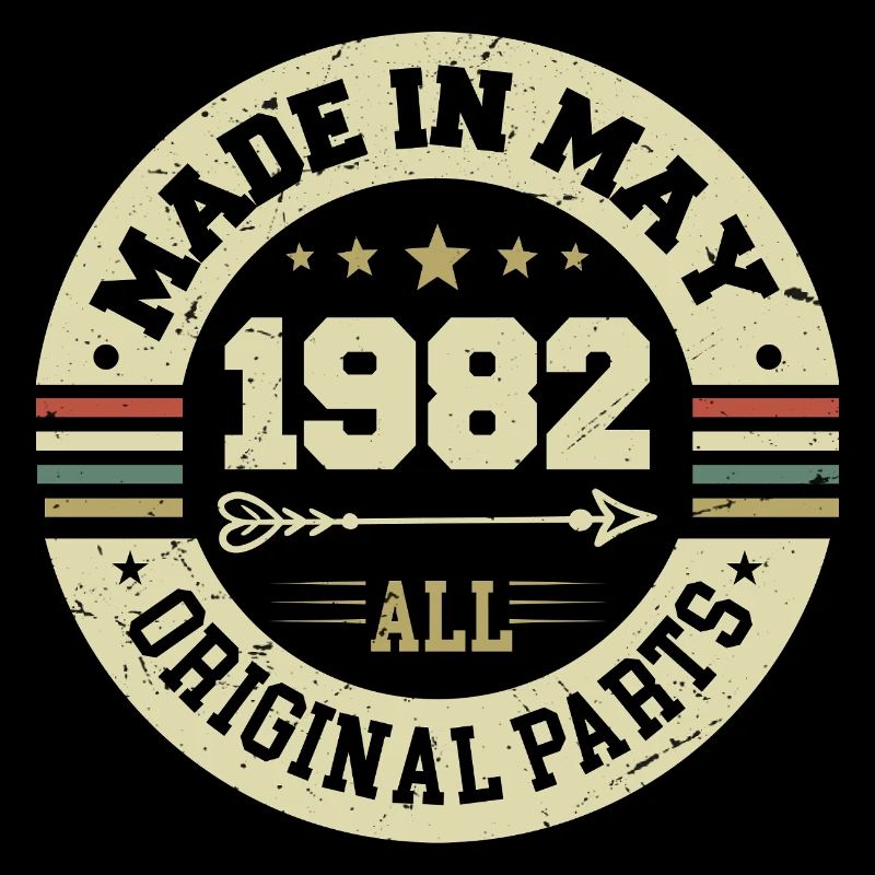 Mai 1982 Jahrestag Mai 1982 Geburtstag May 1982