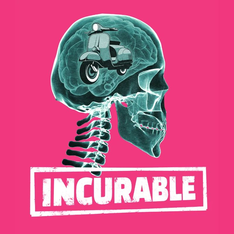 ROLLER UNHEILBAR RÖNTGEN ROLLERFAHRER GESCHENK