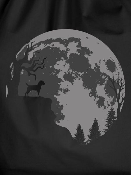 Heather Terrier Moon Silhouette
