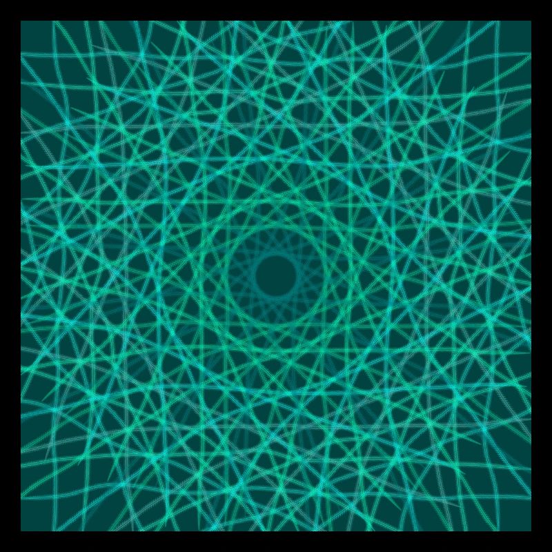 Green geometric mandala