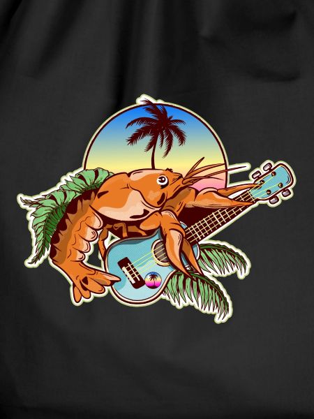 Crayfish playing Ukulele