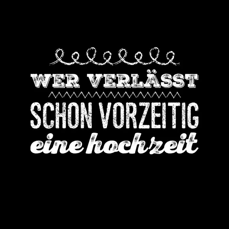 verschwinde nie von einer Hochzeit
