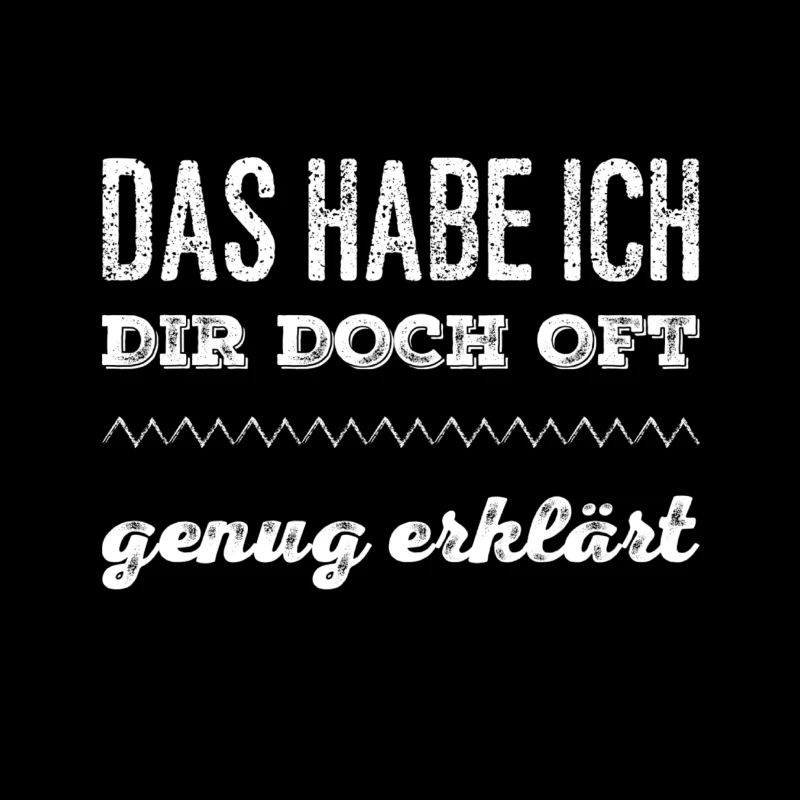 ich bin erklärungsmüde