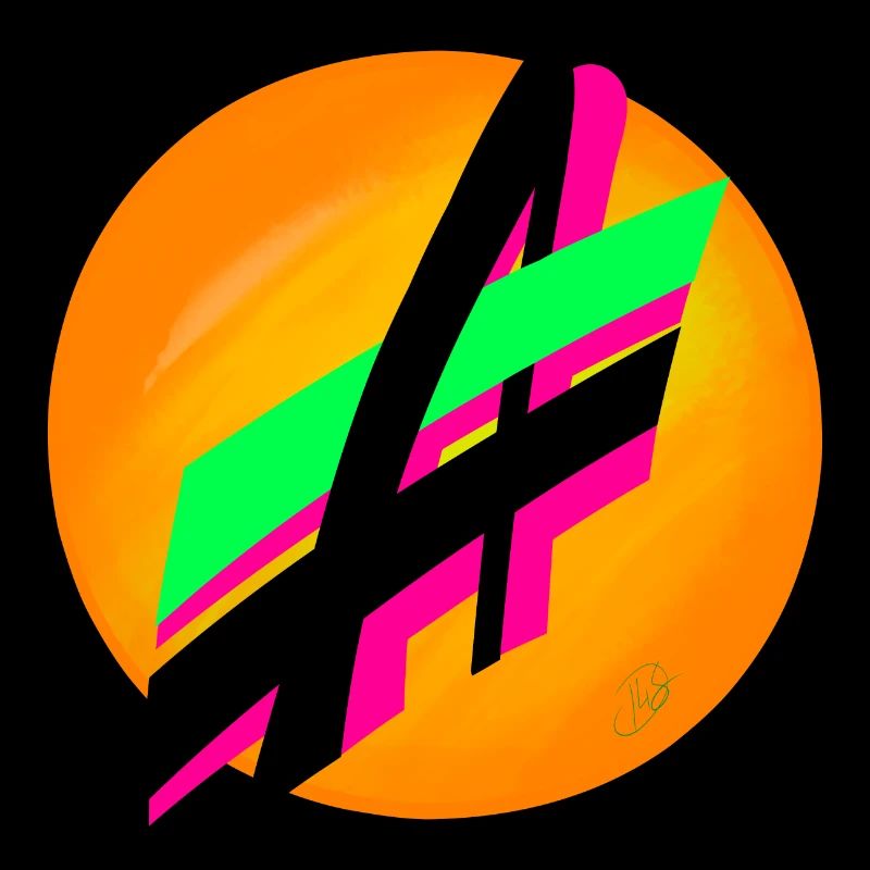 Ein abstraktes A vor der Sonne