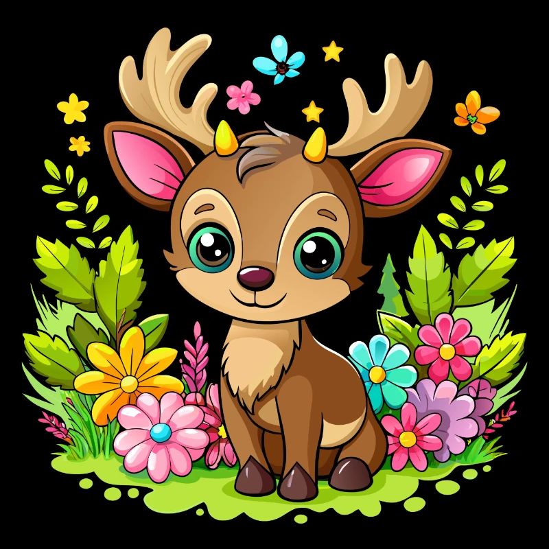 Cute Baby Moose