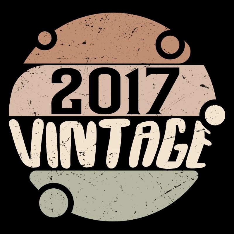 Vintage 2017 Cadeaux rétro 2017 millésime 2017