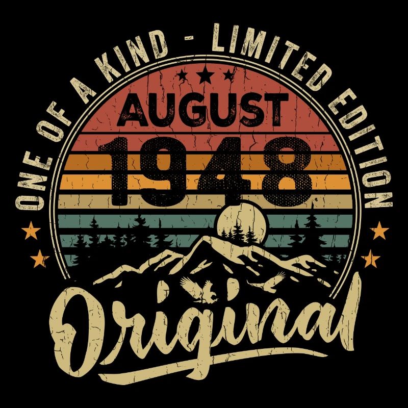 August 1948 Birthday Gift 1948 Legends August