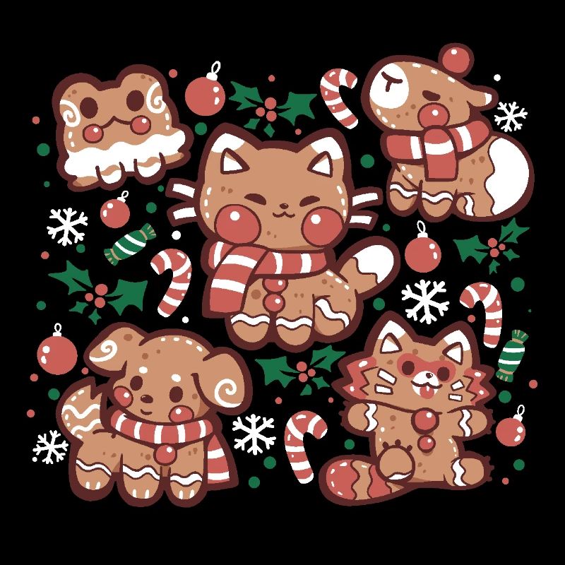 Festive Gingerbread Animals