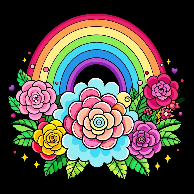 Blumiger Regenbogen