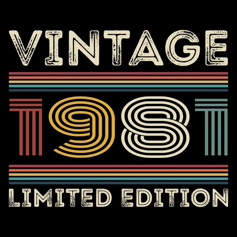 1981 Geburtstag 1981 Retro 1981 Geschenk 1981