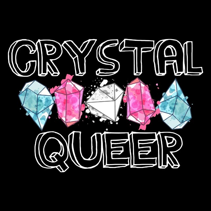 Crystal Queer Trans Pride Regenbogen Kristalle