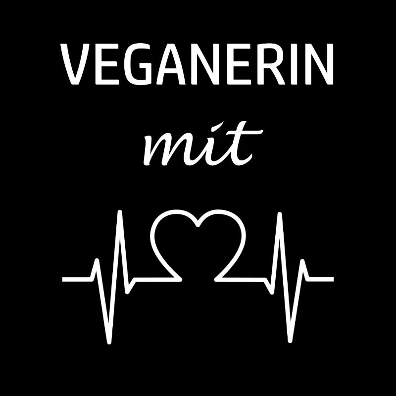 Veganerin mit Herz Vegan