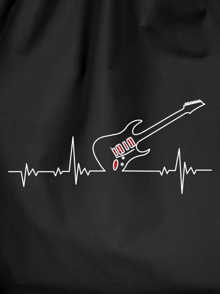 Electric guitar heartbeat