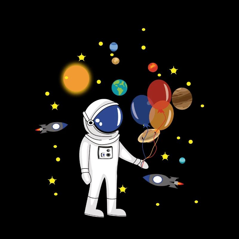 Astronaut und Weltraum