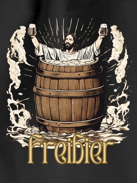 Jesus spendiert Freibier