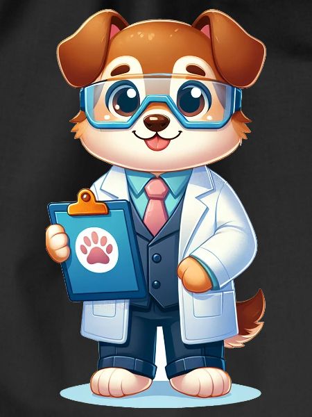 Cute Dog Scientist