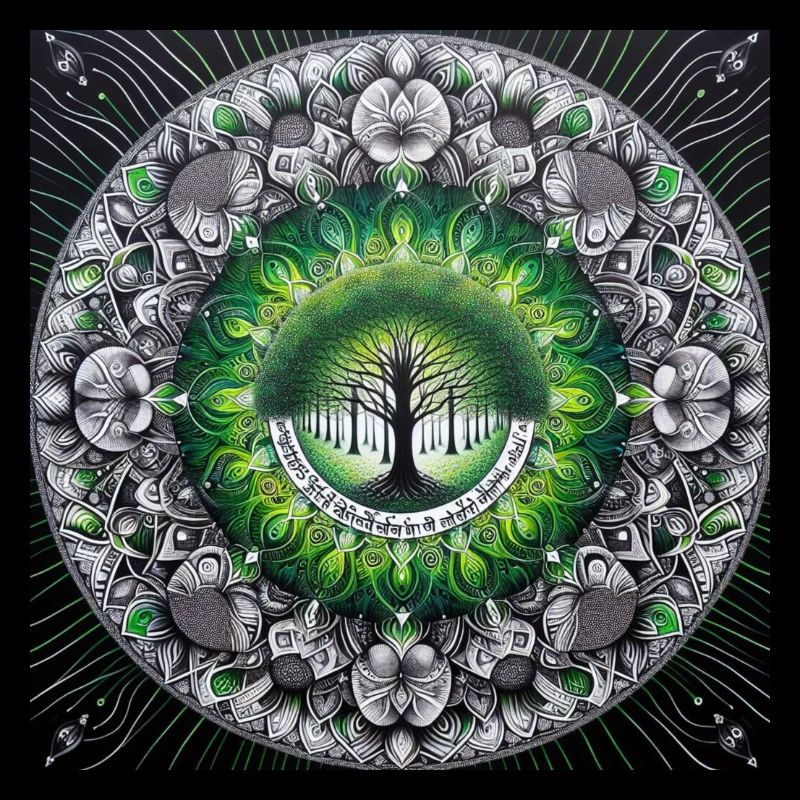 Mandala - tree - for a good day