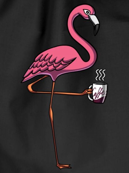 Flamingo Bird Coffee Lover