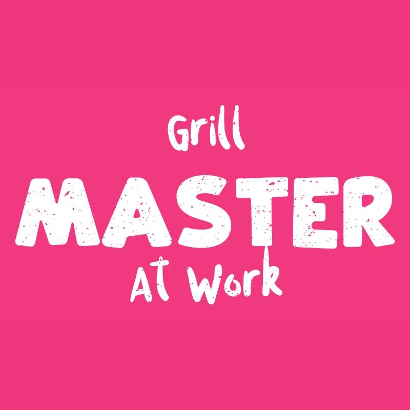 Grill Master At Work - BBQ