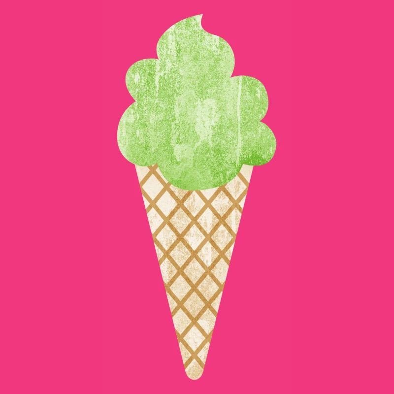 Cornet de crème glacée Cornet de crème glacée Woodruff vert