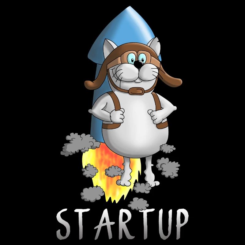 cool startup rocket