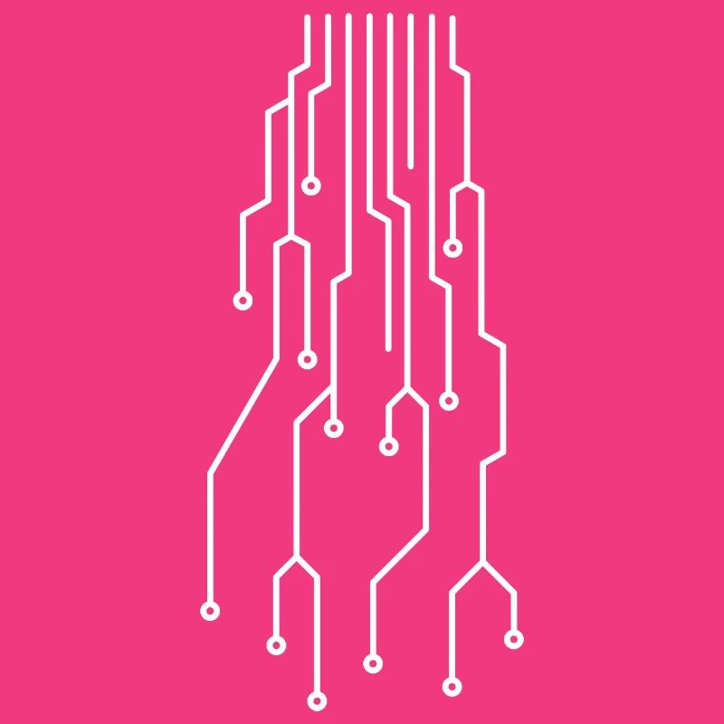Futuristic computer circuit board