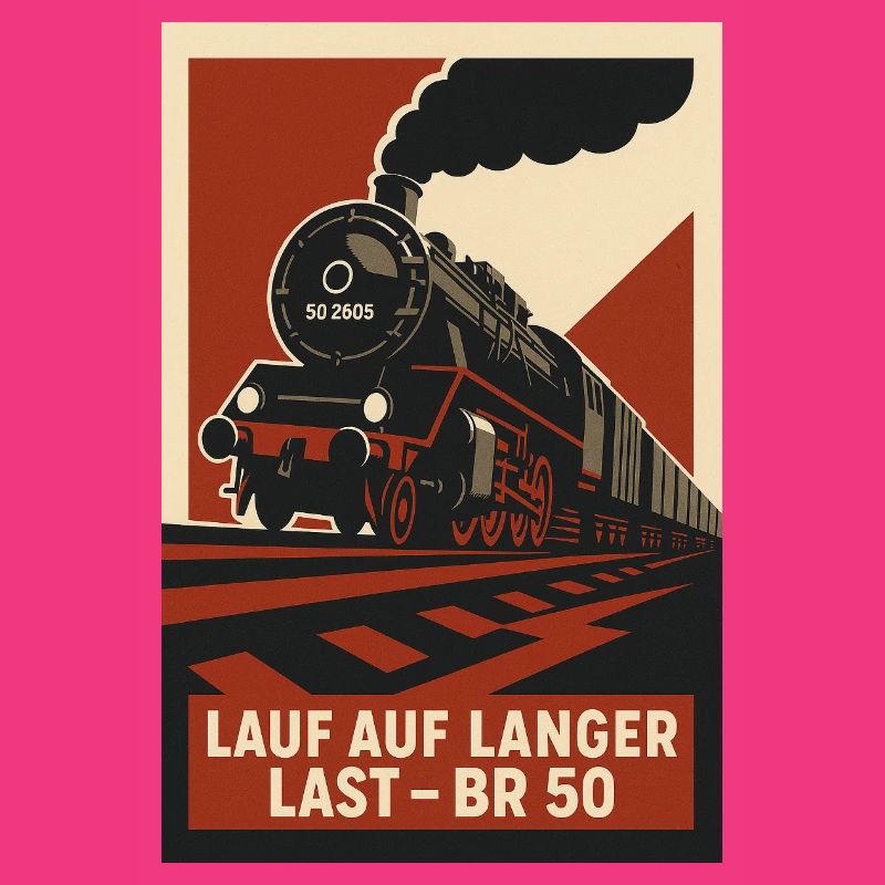 Railway Run on Long Load Freight Train