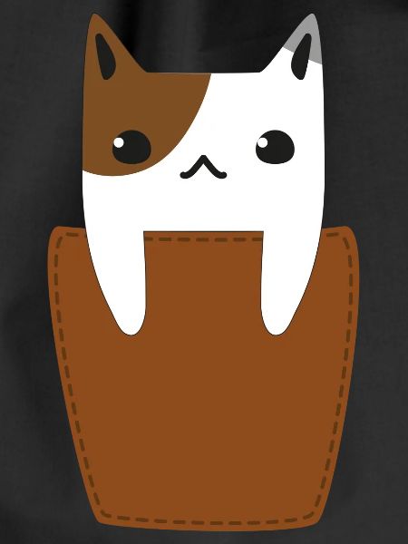 Chest pocket with cat