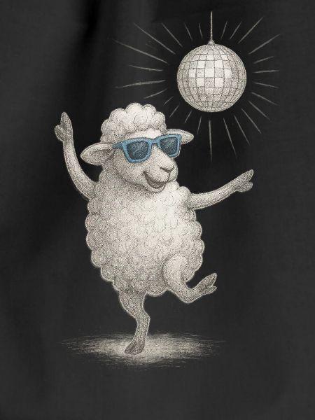 Disco Schaf mit Sonnenbrille