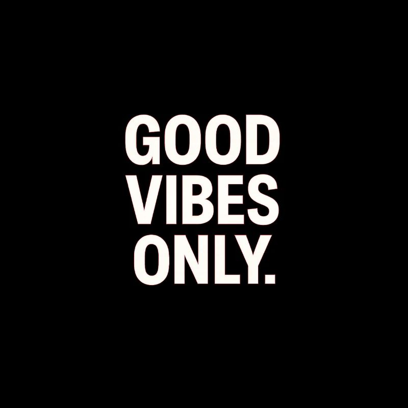 Gute Vibes Only - Neon Kontrast