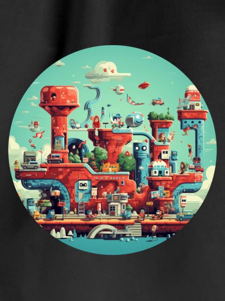 Nostalgic retro video game