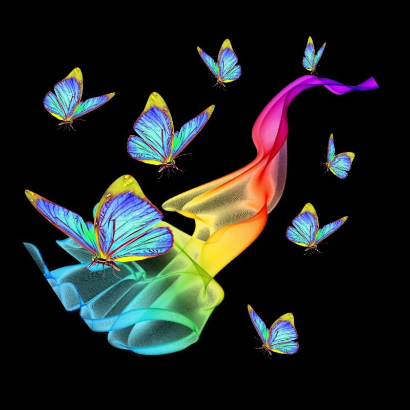 Regenbogen Schmetterlinge