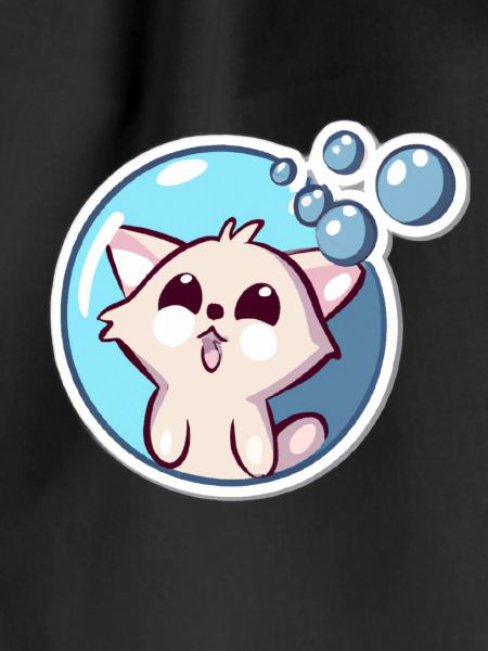 Soap Bubbles Cat