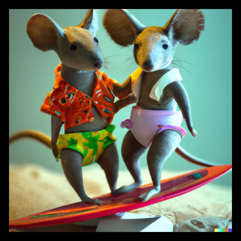 Two mice in Hawaii