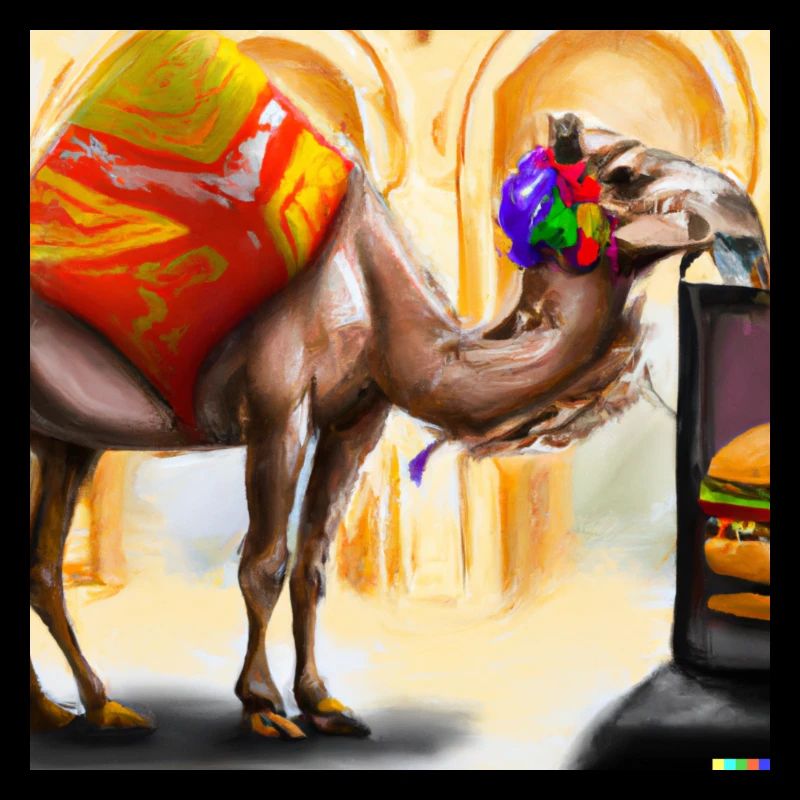Camel in digital art