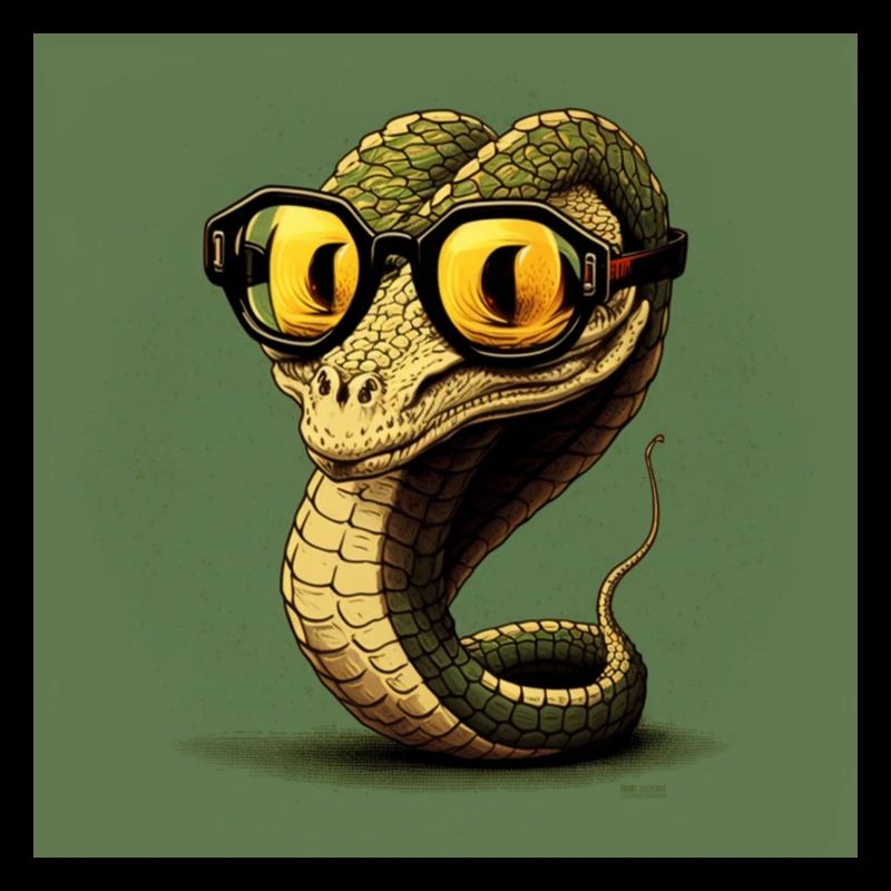 The retro spectacle snake