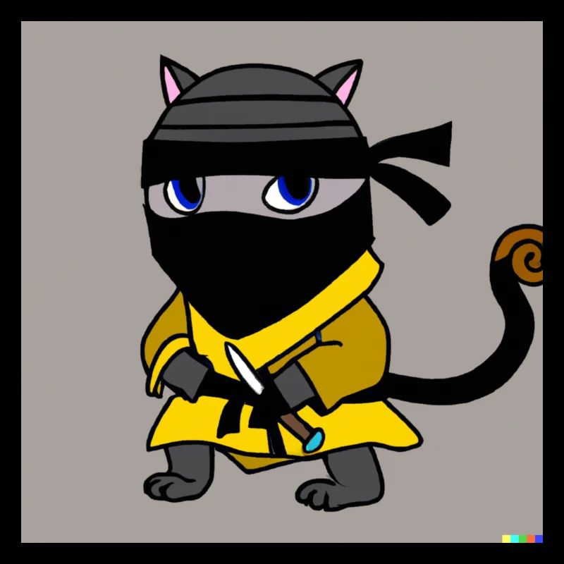 Cat Ninja Yellow Armor