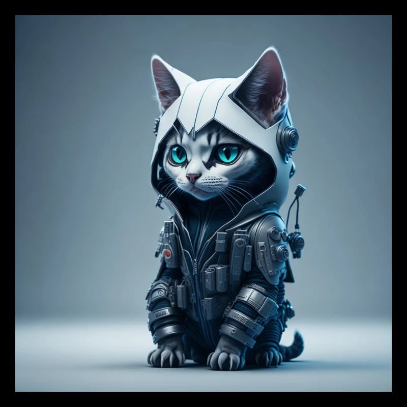 Mignon Cyber Kitty Cat Katze
