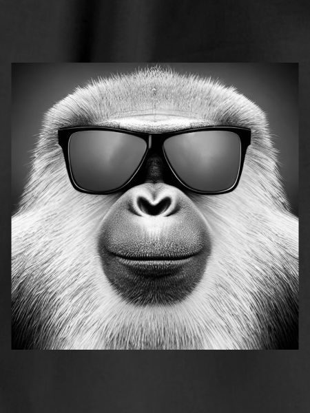 Monkey with sunglasses