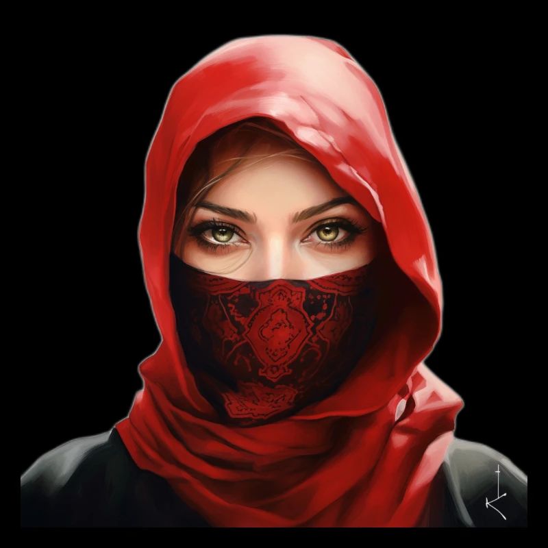 Arabisches Mädchen mit Palituch