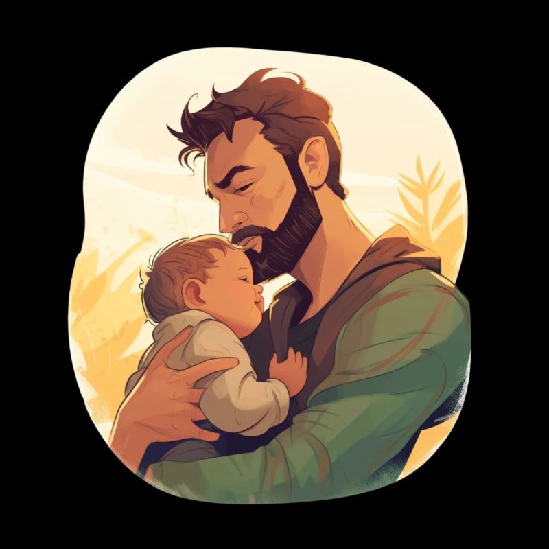 L’amour paternel dans tes bras