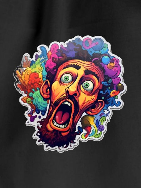 Crazy Sticker Motif