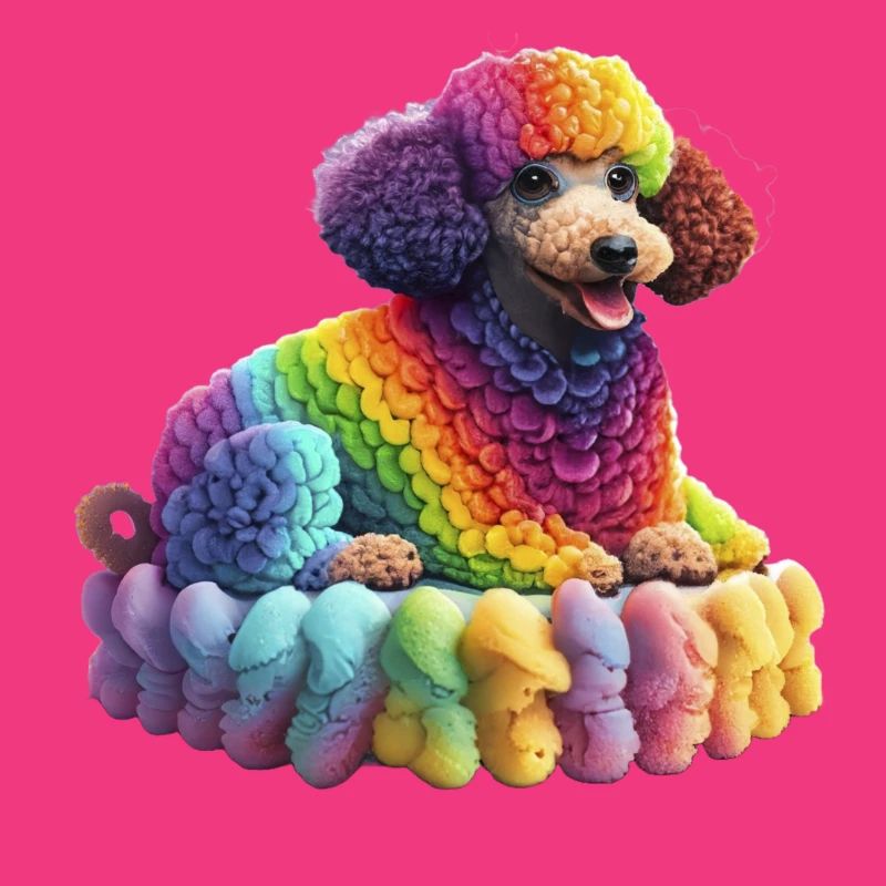 Rainbow Poodle