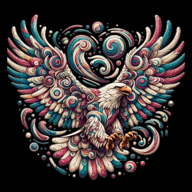 Psychedelischer Adler