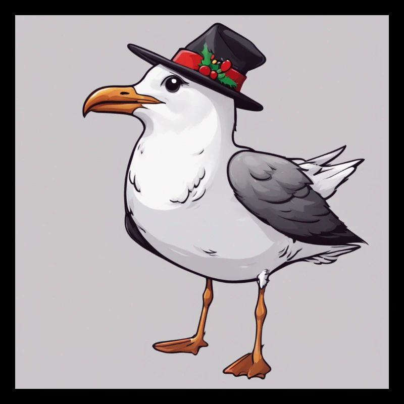 Möwe an Weihnachten