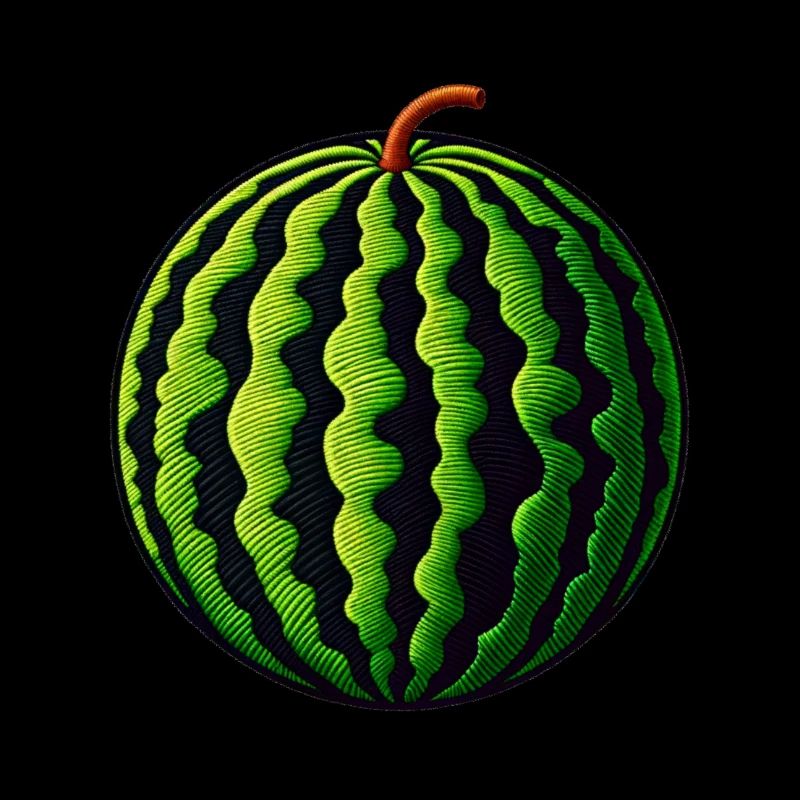 Bestickte Wassermelone