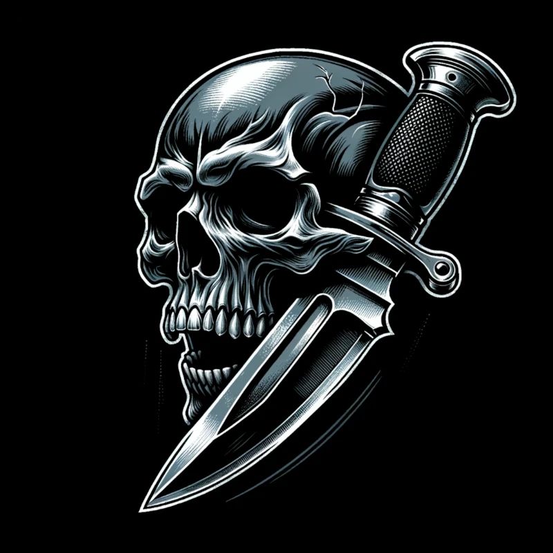 Shadow Strike: Skull Pierced by Dagger